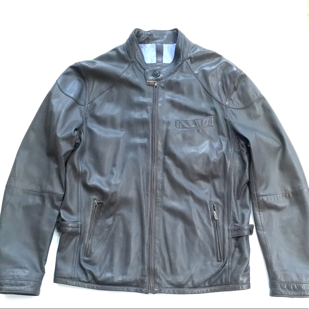 Massimo Dutti Man’s Leather Jacket XL